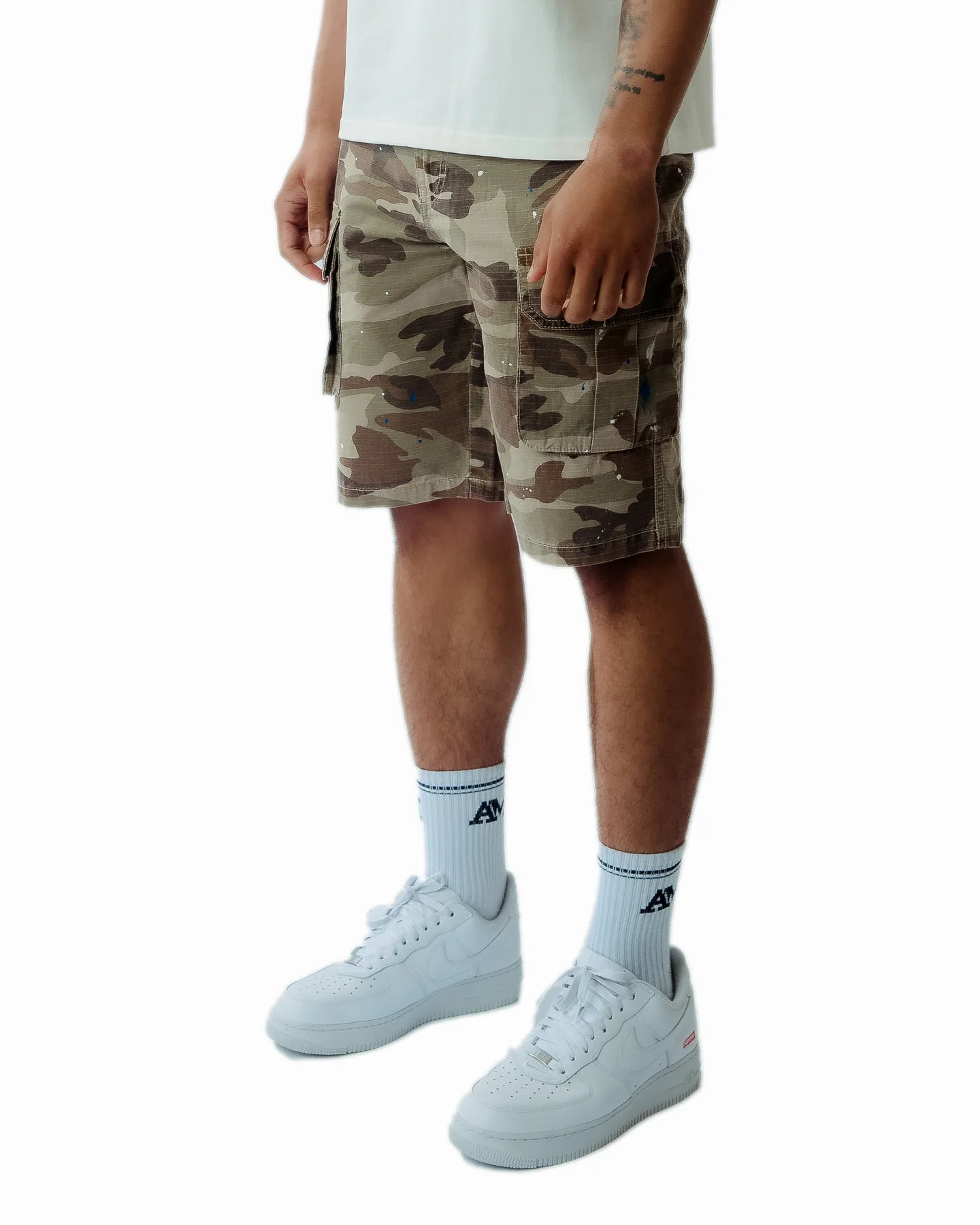 AMICCI Flavio Beige Camouflage Short
