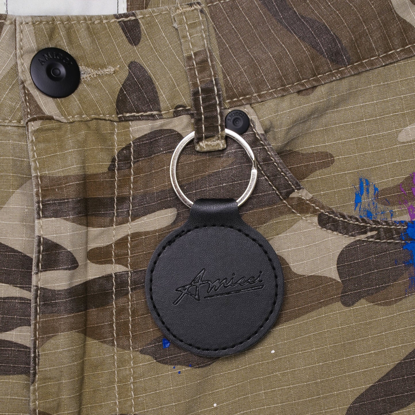 AMICCI Flavio Beige Camouflage Short