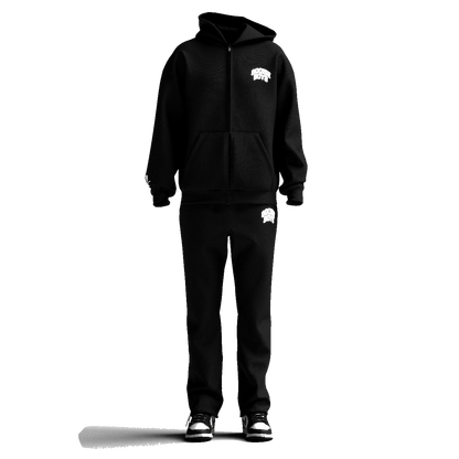 Gooise Boys Black "Elite Grind" Zipper Tracksuit