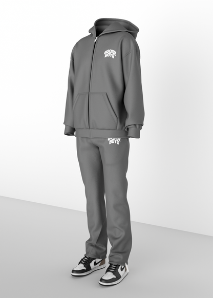 Gooise Boys Black "Elite Grind" Zipper Tracksuit