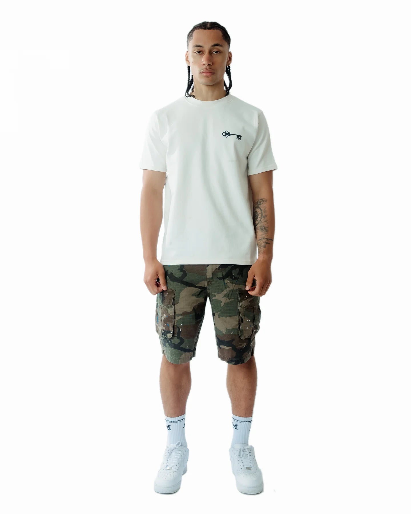 AMICCI Flavio Groene Camouflage Short