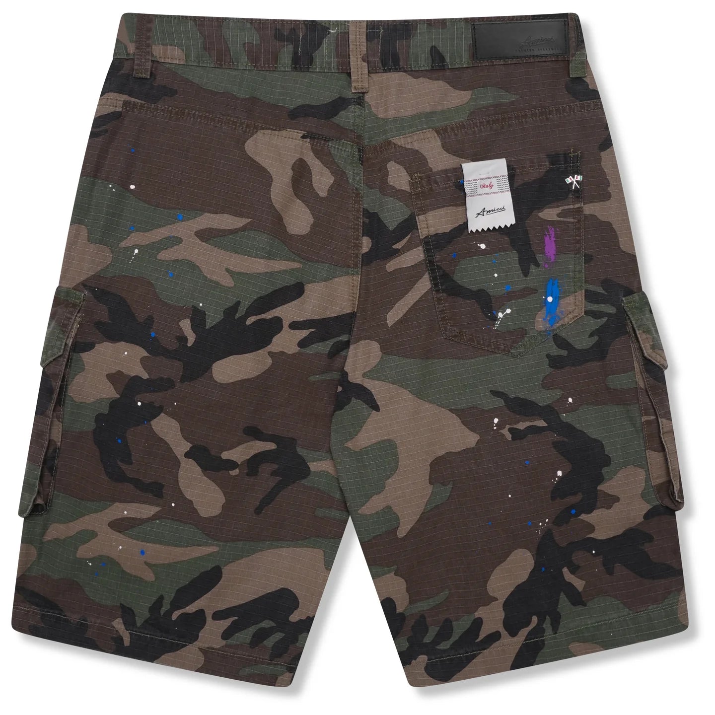 AMICCI Flavio Groene Camouflage Short