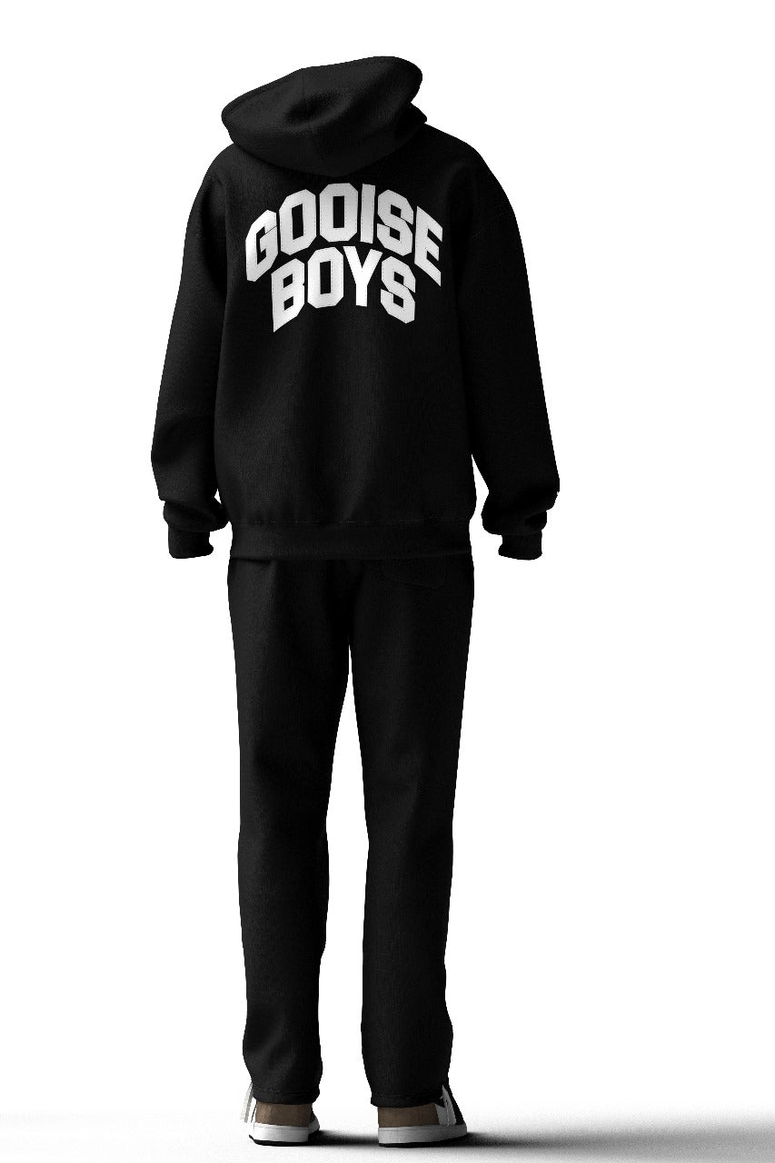 Gooise Boys Black "Elite Grind" Zipper Tracksuit