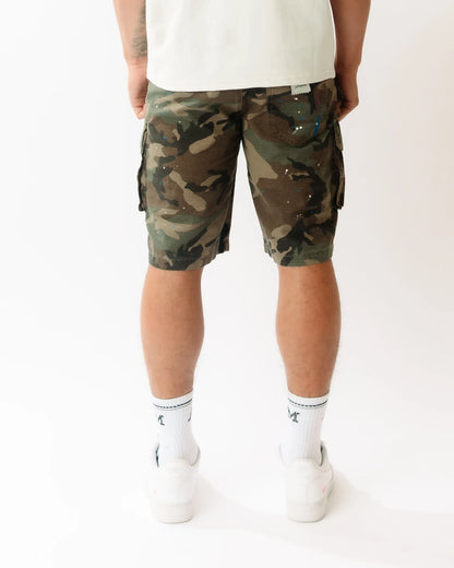 AMICCI Flavio Groene Camouflage Short